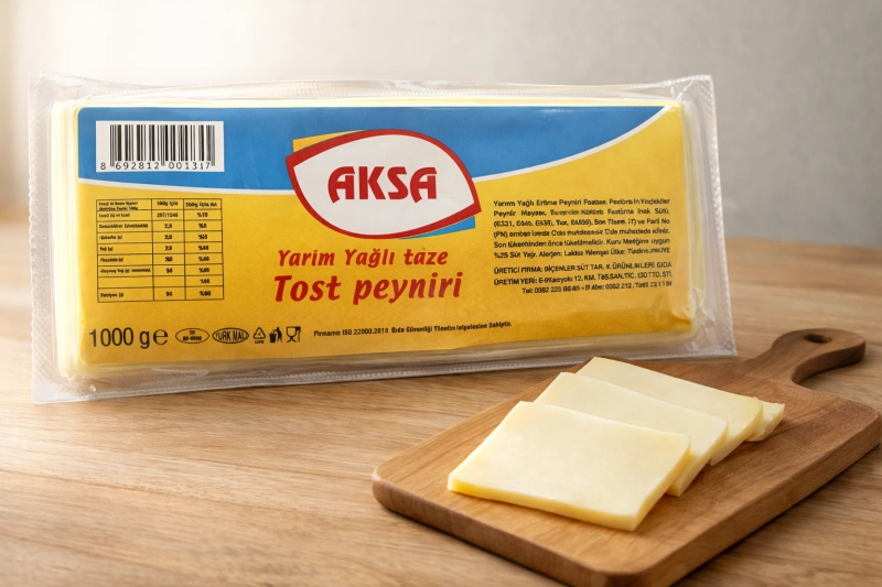 #K006 - 1000 gr AKSA YARIM YAĞLI TOST PEYNİRİ