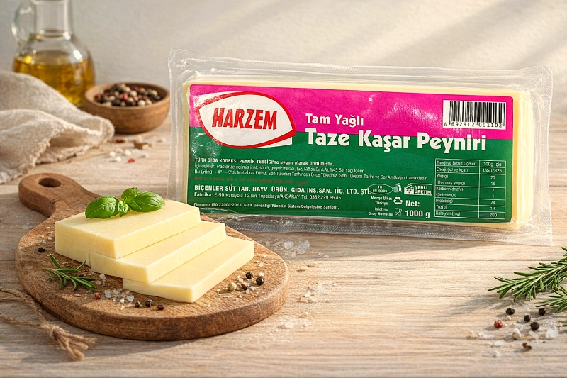 #K004 - 1000 gr HARZEM TAM YAĞLI KAŞAR PEYNİRİ